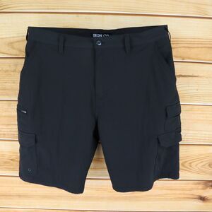 Iron Co. Cargo‎ Hiking Shorts Mens Size 41 Black Polyester Blend LIGHTWEIGHT
